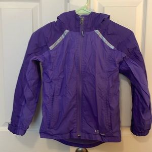 Llbean Rain jacket girls size (4-6)